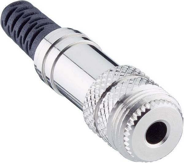 Lumberg 1522 01 Klinken-Steckverbinder 3.5 mm Buchse, gerade Polzahl: 3 Stereo Silber 1 St.