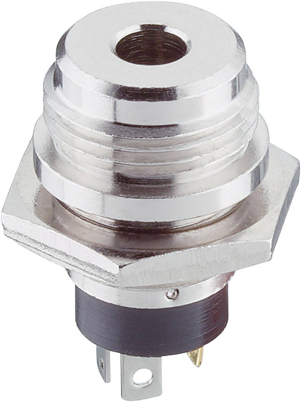 LUMBERG Klinken-Steckverbinder 3.5 mm Buchse, Einbau vertikal Polzahl: 3 Stereo Silber 1502 04 1 St.