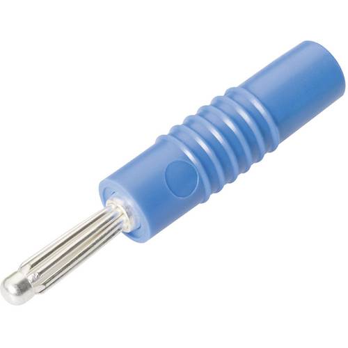 Schnepp S 4000 S Büschelstecker Stecker, gerade Stift-Ø: 4 mm Blau 1 St.