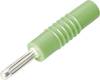 Schnepp S 4000 S Büschelstecker Stecker, gerade Stift-Ø: 4 mm Grün 1 St.