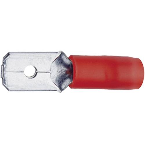 Thumbnail - Klauke 8201C Flachstecker Steckbreite: 2.8 mm Steckdicke: 0.5 mm 180 ° Teilisoliert Rot 1 St.
