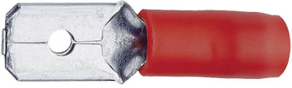 Klauke 8201C Flachstecker Steckbreite: 2.8 mm Steckdicke: 0.5 mm 180 ° Teilisoliert Rot 1 St.