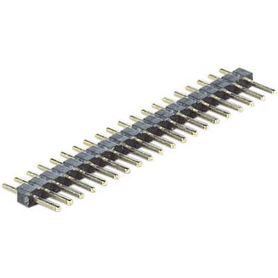 Stiftleiste mit doppelter Reihe von Metallpins, verwendbar für elektronische Verbindungen oder Platinen.