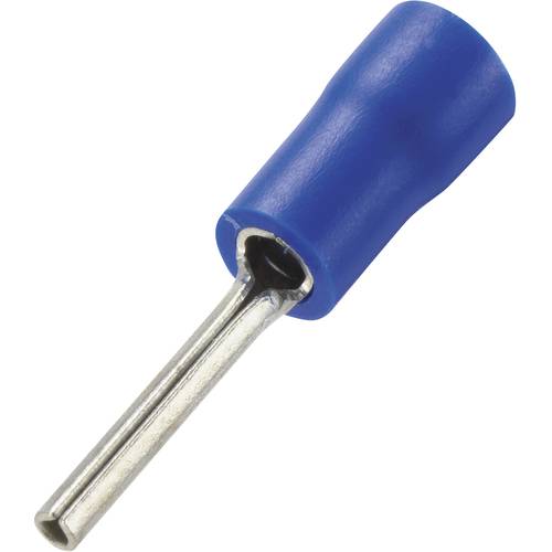 TRU COMPONENTS 739335 Stiftkabelschuh 1.50 mm² 2.50 mm² Teilisoliert Blau 100 St.