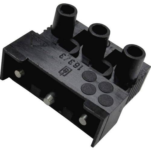 Adels-Contact 12263 163 ST/3 DS Verbindungsklemme flexibel: -2.5 mm² starr: -2.5 mm² Polzahl: 3 1 St. Schwarz