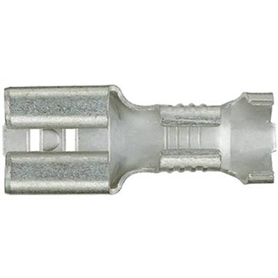 Klauke 1750 Flachsteckhülse  Steckbreite: 6.3 mm Steckdicke: 0.8 mm 180 ° Unisoliert Metall 1 St. 