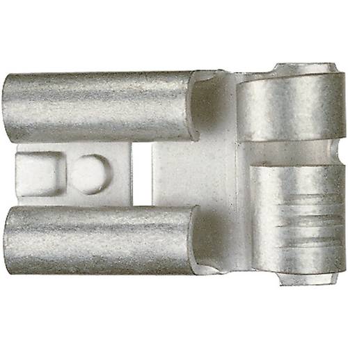 Klauke 3725 Flachsteckhülse Steckbreite: 6.3 mm Steckdicke: 0.8 mm 90 ° Unisoliert Metall 1 St.