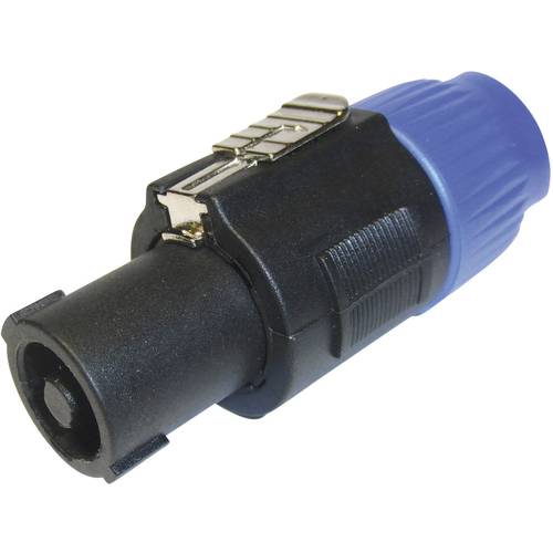 Cliff FM1250 Lautsprecher-Steckverbinder Stecker, gerade Polzahl: 4 Schwarz, Blau 1 St.