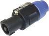 Cliff FM1250 Lautsprecher-Steckverbinder Stecker, gerade Polzahl: 4 Schwarz, Blau 1 St.
