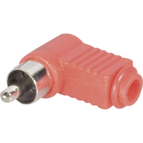 TRU COMPONENTS 1578909 Cinch-Steckverbinder Stecker, gewinkelt Polzahl: 2 Rot 1 St.