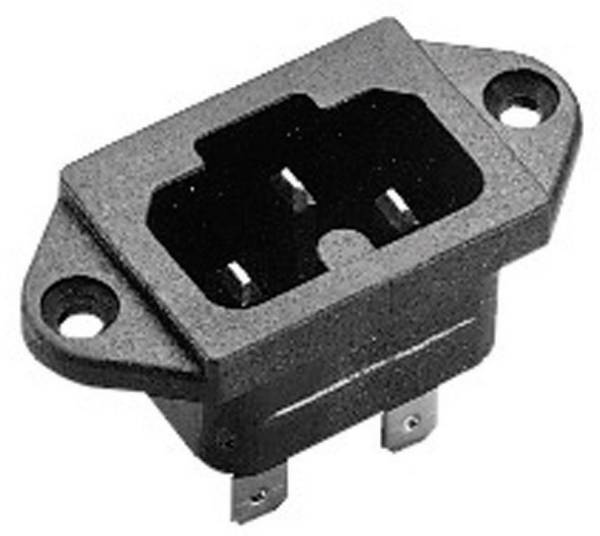 Martin Kaiser 771/48/sw/C Heißgeräte-Steckverbinder 771 Stecker, Einbau vertikal Gesamtpolzahl: 2 + PE 10 A Schwarz 1 St.