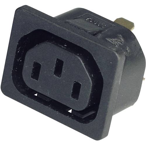 Martin Kaiser 796/10/63/sw/C Kaltgeräte-Steckverbinder 796 Buchse, Einbau vertikal Gesamtpolzahl: 2 + PE 10 A Schwarz 1 ...