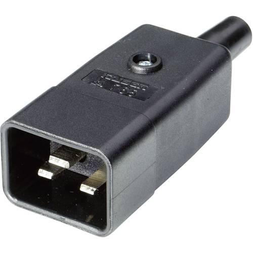 Martin Kaiser 765/sw/C Kaltgeräte-Steckverbinder 765 Stecker, gerade Gesamtpolzahl: 2 + PE 16 A Schwarz 1 St.
