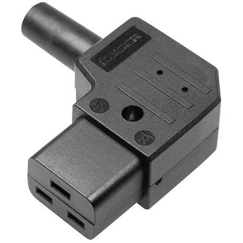 Martin Kaiser 736/sw/C Kaltgeräte-Steckverbinder 736 Buchse, gewinkelt Gesamtpolzahl: 2 + PE 16 A Schwarz 1 St.