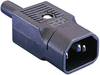 Bulgin PX0686 Kaltgeräte-Steckverbinder PX Stecker, gerade Gesamtpolzahl: 2 + PE 10 A Schwarz 1 St.