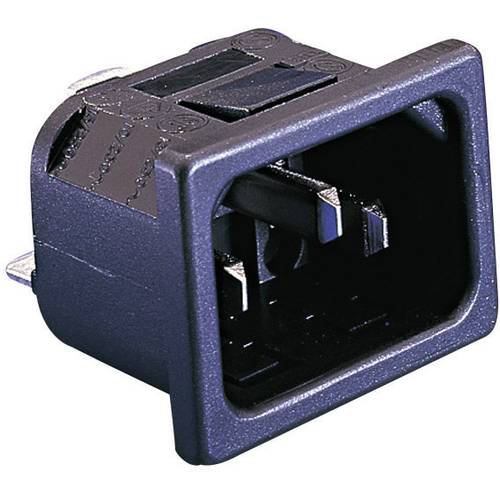 Bulgin PX0575/10/63 Kaltgeräte-Steckverbinder PX Stecker, Einbau vertikal Gesamtpolzahl: 2 + PE 10 A Schwarz 1 St.
