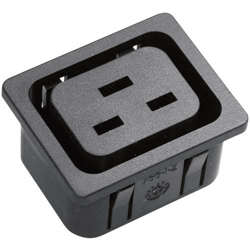 Martin Kaiser 766/10/63/sw/C Kaltgeräte-Steckverbinder 766 Buchse, Einbau vertikal Gesamtpolzahl: 2 + PE 16 A Schwarz 1 ...