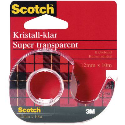 3M  600H1210 Klebeband Scotch® Crystal Clear 600 Transparent (L x B) 10 m x 12 mm 1 St.
