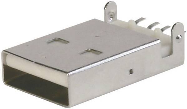 USB-Stecker ultra-flach Stecker, Einbau TC-A-USB A-LP-SMT-C-203 USB A (SMT) 1586519 TRU COMPONENTS Inhalt: 1 St.