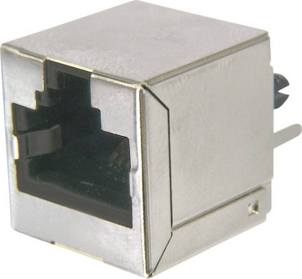 ASSMANN WSW AMJ-188-10101-CAT6 Modular Buchse, RJ45, CAT 6 AMJ-188-10101-CAT6 Buchse, Einbau vertikal Pole: 8P8C Silber 1 St.