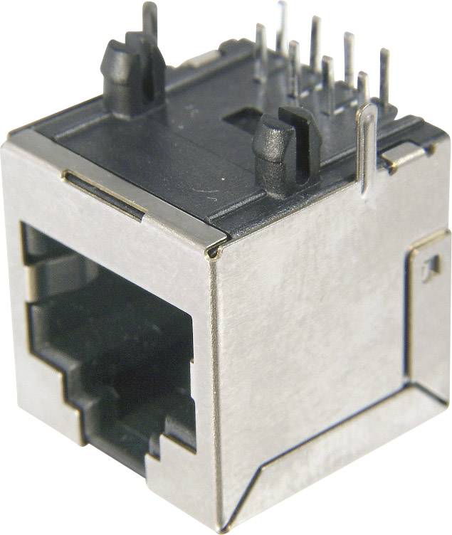 ASSMANN WSW Modular Buchse, RJ45, CAT 6 Buchse, Einbau horizontal Pole: 8P8C AMJ-188-00101-CAT6 Silb