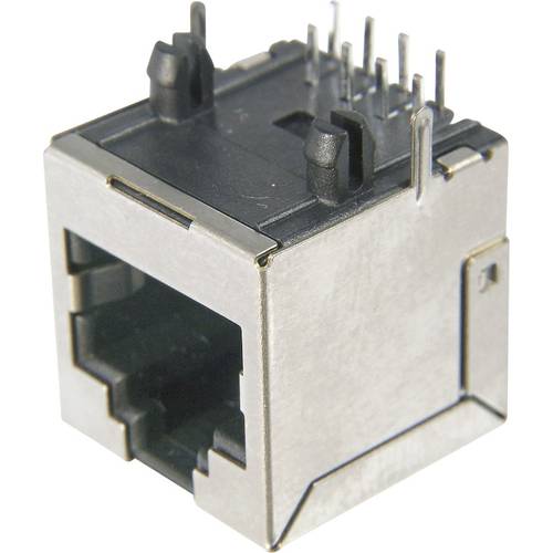 TRU COMPONENTS TC-AMJ-188-00101-CAT6-203 Modular Buchse, RJ45, CAT 6 1586533 Buchse, Einbau horizontal Polzahl Sensoren ...
