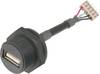 USB-Steckverbinder 2.0 - IP67 Buchse, Einbau TC-A-USB-APFS-203 USB A-Buchse auf 5pol.Stecker 1586508 TRU COMPONENTS Inhalt: 1 St.