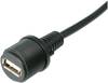 USB-Steckverbinder 2.0 - IP67 Buchse, Einbau TC-A-KAB-USBA-FS-1M-203 USB A-Buchse mit 1m Kabel 1586510 TRU COMPONENTS Inhalt: 1 St.