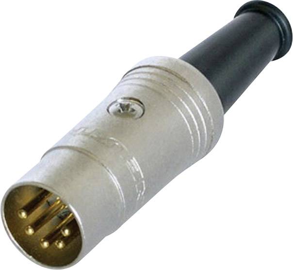 REAN AV DIN-Rundsteckverbinder Stecker, gerade Polzahl: 5 Schwarz Rean AV NYS322G 1 St.