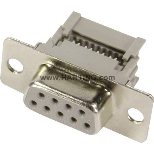 Thumbnail - Harting 09661186500 D-SUB Buchsenleiste 180 ° Polzahl: 9 Schneid-Klemm 1 St.