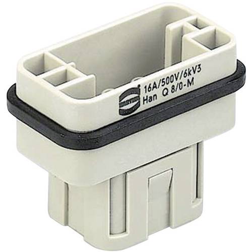 09120083001 HARTING Han Q8/0 Stifteinsatz (M) Crimpanschluss, 8-polig+PE 500V, 16A - 1Stück