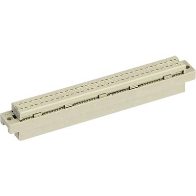 Ein beiger elektronischer Steckverbinder mit mehreren Anschlussleitungen, geeignet für die Montage auf Leiterplatten.