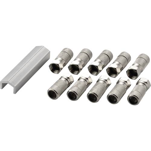 Conrad Components 742699 F-Stecker Anschlüsse: F-Stecker Kabel-Durchmesser: 7 mm 10 St.