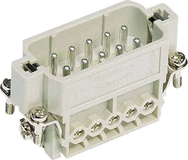 HARTING 09200102612 Stifteinsatz Han® A 10 + PE Schrauben 1 St.