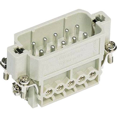 HARTING 09200102612 Stifteinsatz Han® A 10 + PE Schrauben 1 St. Piece