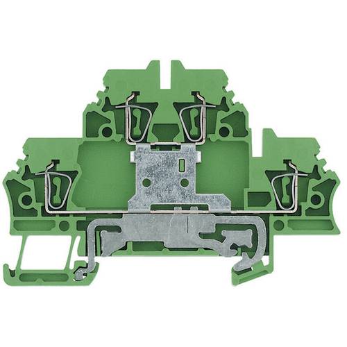 Weidmüller 1690000000-1 Mehrstockklemme Zugfeder Grün-Gelb 1 St.