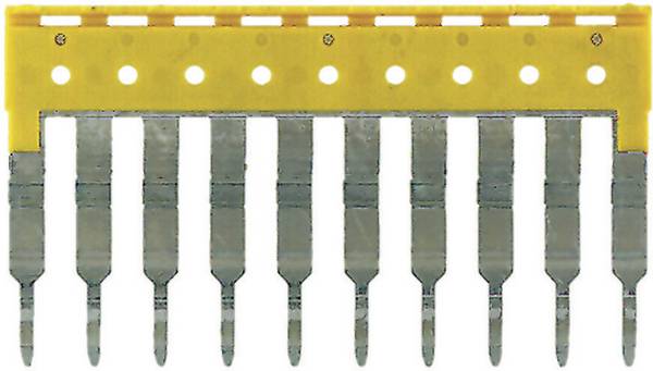 Weidmüller 1608940000-1 Querverbinder Passend für (Details): ZDU 2.5…, ZDK 2.5..., PDU 2.5/4 /3/4AN, PTR 2.5/4…, PDK … Gelb 1 St.