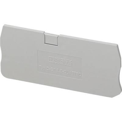 Abschlussdeckel D-ST 2,5-QUATTRO Farbe grau, Werkstoff Polyamid (PA) passend für Durchgangsklemme ST 2,5 Quattro Breite 