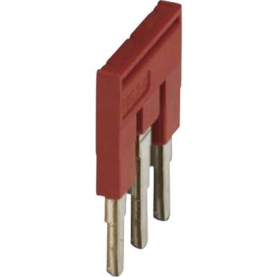 Ein roter Jumper, der zwei Pins auf einem Computer-Motherboard verbindet, für die Konfiguration von Hardware-Komponenten.
