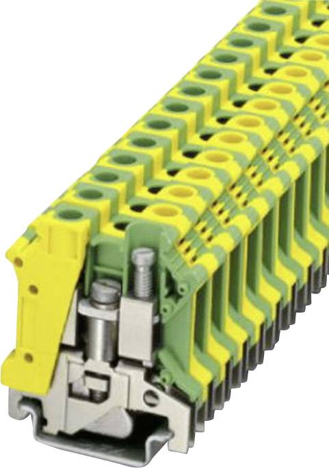 Phoenix Contact 3003923 Dreistock-Schutzleiterklemme 10.2 mm Schrauben Grün, Gelb 1 St.