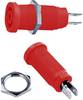 Stäubli XEB-1R Sicherheits-Laborbuchse Buchse, Einbau vertikal Stift-Ø: 4 mm Rot 1 St.