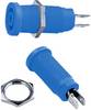 Stäubli XEB-1R Sicherheits-Laborbuchse Buchse, Einbau vertikal Stift-Ø: 4 mm Blau 1 St.