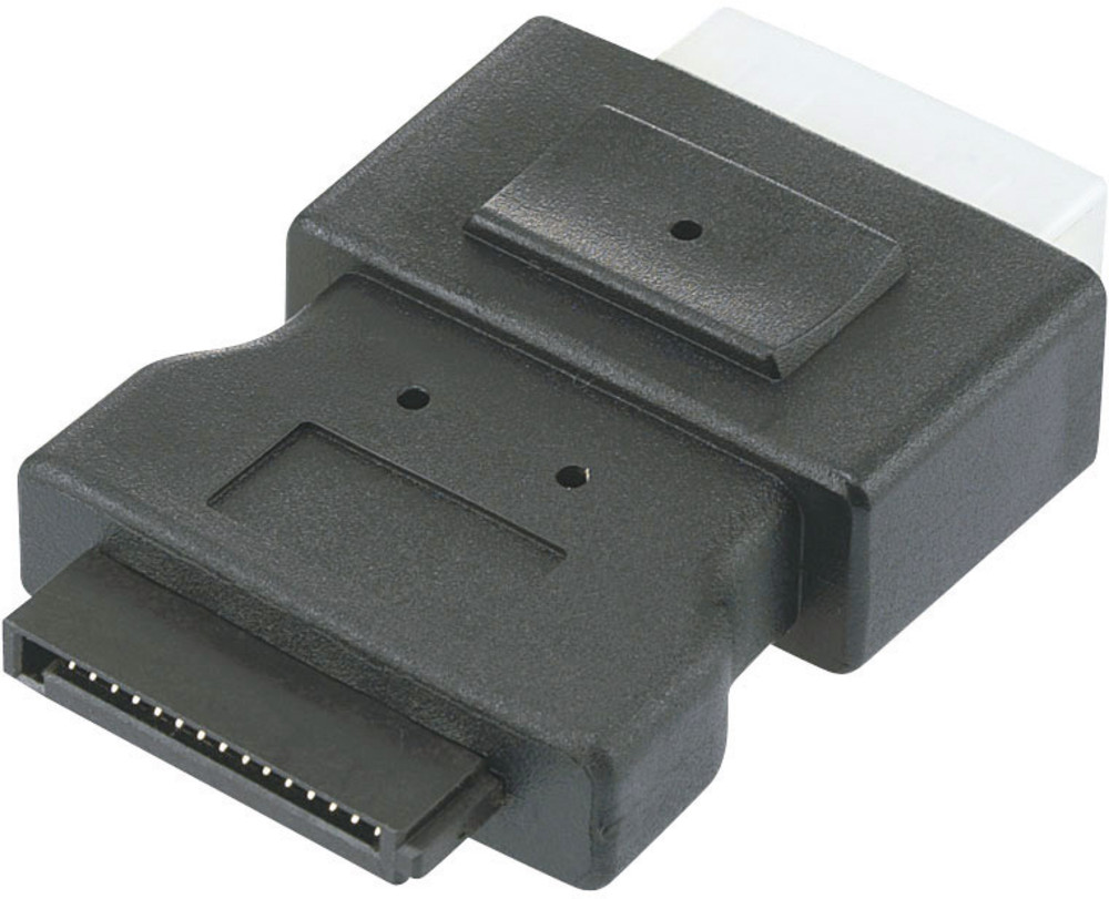 Festplatten Adapter 1x Ide Strom Stecker 4pol 1x Sata Strom Buchse 15pol 0 M Schwarz