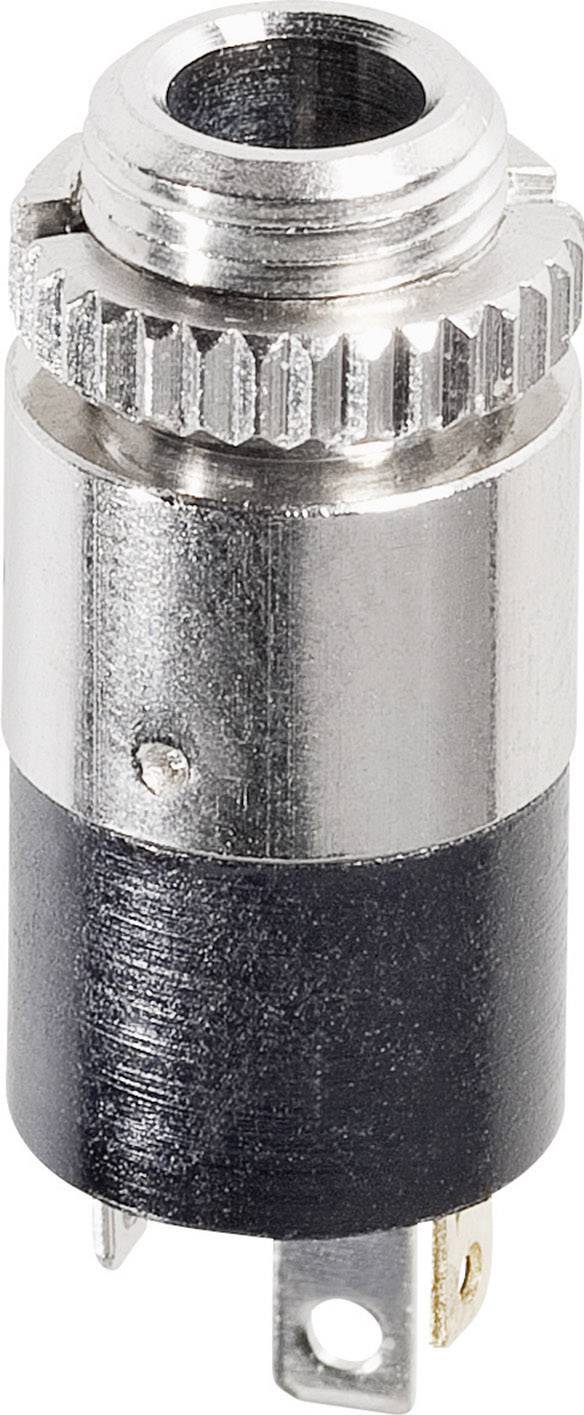SOMMERCABLE Klinken-Steckverbinder 3.5 mm Buchse, Einbau vertikal Polzahl: 3 Stereo Silber Hicon HI-