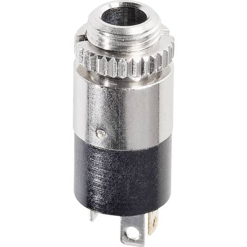 Hicon HI-J35SEF Klinken-Steckverbinder 3.5 mm Buchse, Einbau vertikal Polzahl: 3 Stereo Silber 1 St.