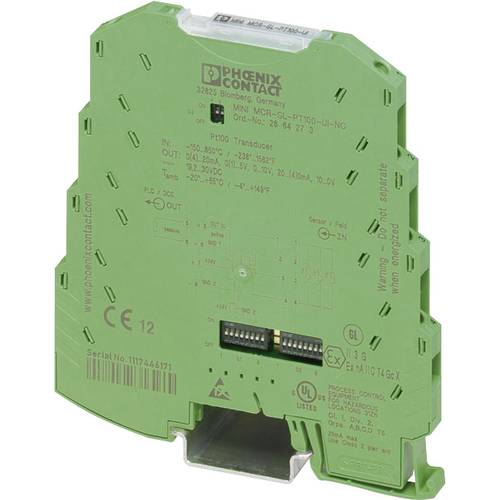 Phoenix Contact MINI MCR-SL-PT100-UI-NC Konfigurierbarer Temperaturmessumformer für Pt 100 2864273