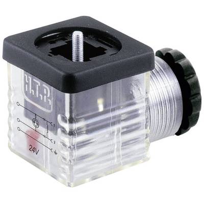 Ventilstecker mit Funktionsanzeige (Bauform A) Transparent  Pole:2 + PE G1TU2L01 HTP Inhalt: 1 St.