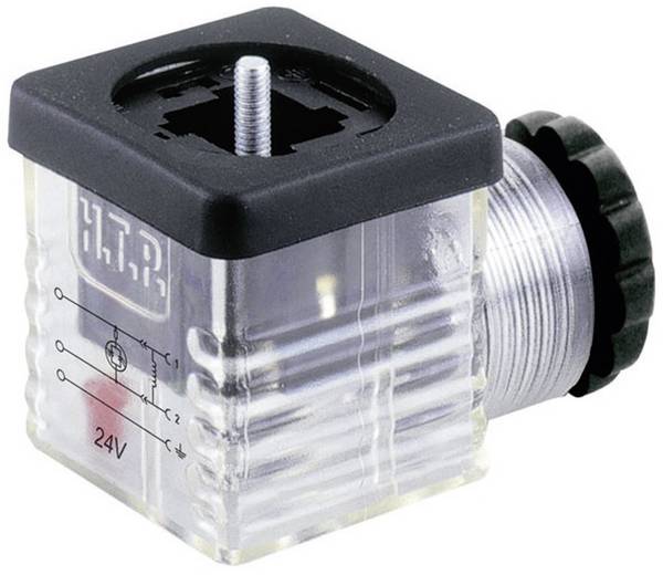 Ventilstecker mit Funktionsanzeige (Bauform A) Transparent  Pole:2 + PE G1TU2L01 HTP Inhalt: 1 St.
