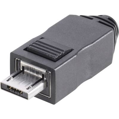 Micro-A USB-Stecker 2.0 Stecker, gerade 10120267 Stecker Typ A, gerade mit Gehäuse 10120267 BKL Electronic Inhalt: 1 St.