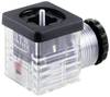 Ventilstecker mit Diode Schwarz, Transparent Pole:2 + PE G1TU2DL1 HTP Inhalt: 1 St.